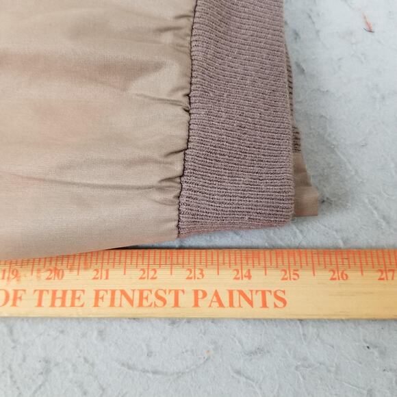 Vintage London Fog Jacket Mens 42 Brown Bomber Outdoors Unlimited Epaulet 80s - Picture 15 of 15